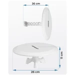 Antena wewnętrzna zewnętrzna TV ultra HD 4K Berdsen BD-955 biała
