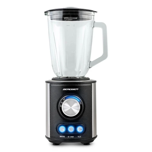 Blender kielichowy szklany do smoothie koktajli kruszy lód 1,5L 800W BD-751 Berdsen czarny