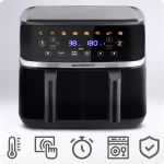 Duża frytkownica beztłuszczowa Air fryer Berdsen BD-657 czarna