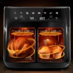 Duża frytkownica beztłuszczowa Air fryer Berdsen BD-657 czarna