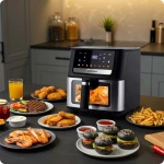 Frytkownica beztłuszczowa Air fryer Berdsen BD-655 czarna