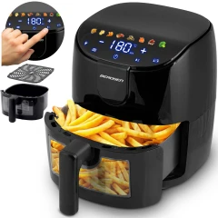 Frytkownica beztłuszczowa Air fryer frytownica 4l Berdsen 1500W BD-658 czarna