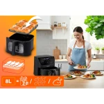 Frytkownica beztłuszczowa Air fryer Berdsen BD-660 czarna