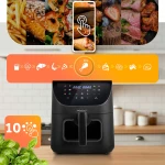 Frytkownica beztłuszczowa Air fryer Berdsen BD-660 czarna