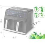 Frytkownica beztłuszczowa Air fryer BD-653 czarno-srebrna
