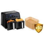 Frytkownica beztłuszczowa Air fryer BD-653 czarno-srebrna