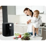 Frytkownica beztłuszczowa Air fryer Berdsen BD-654 czarna