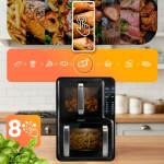 Frytkownica beztłuszczowa dwukomorowa pionowa 12 l Air fryer frytownica Berdsen 2800W BD-664 