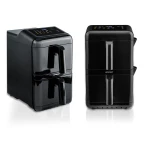 Frytkownica beztłuszczowa dwukomorowa pionowa 11.6 l Air fryer frytownica Berdsen 3000W BD-663