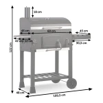 Grill węglowy z pokrowcem Berdsen BD-891 czarny