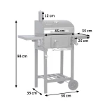 Grill węglowy z pokrowcem Berdsen BD-892 czarny