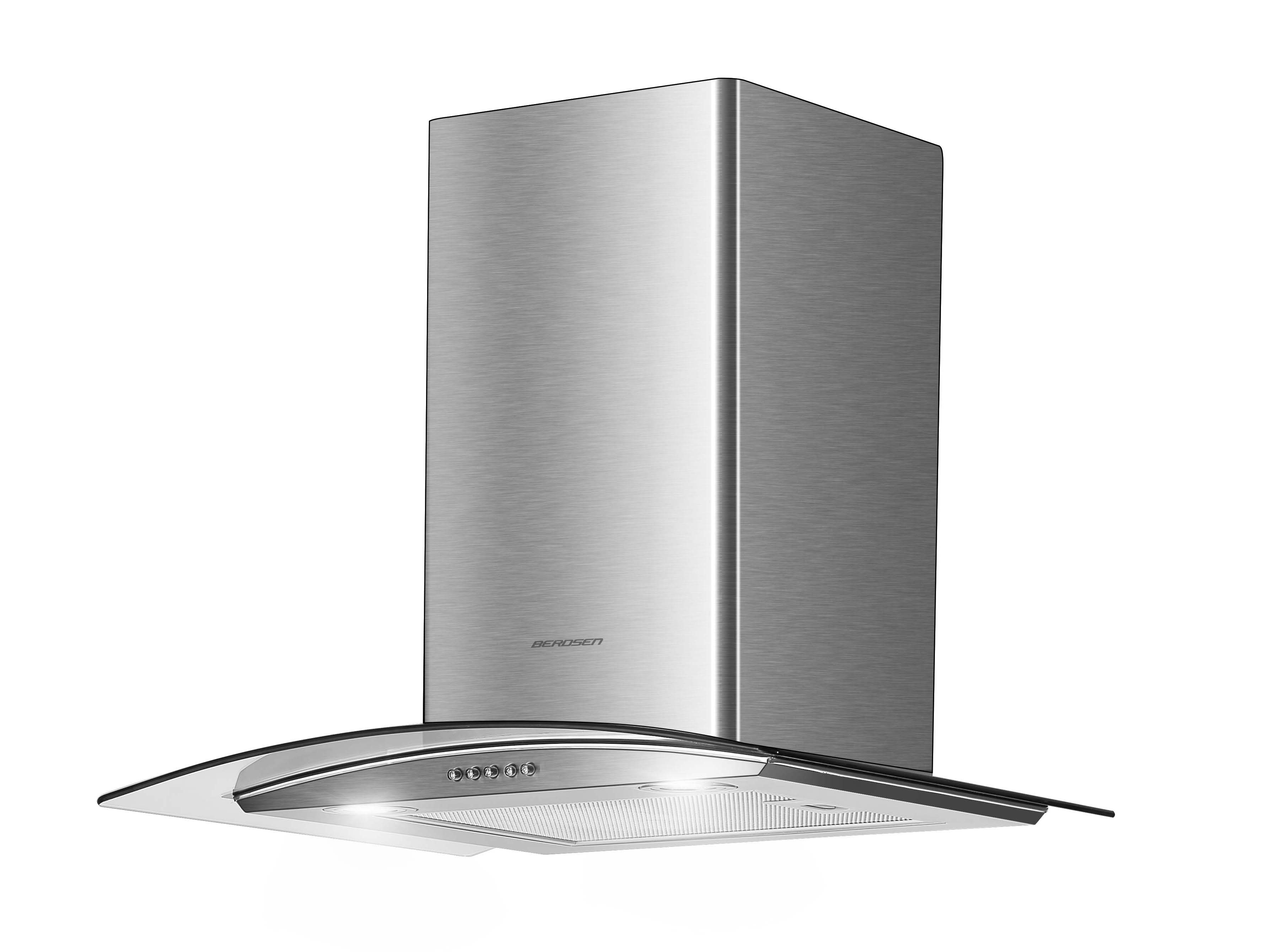 Okap kuchenny kominowy 60 cm Berdsen BT-200 INOX