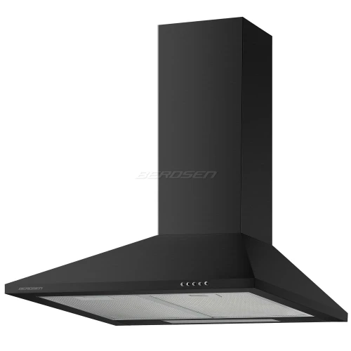 Okap kuchenny kominowy 60 cm Berdsen BT-214 czarny