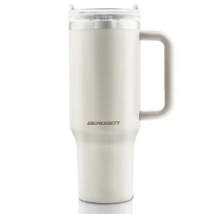 Termos próżniowy kubek ze słomką 1180 ml Berdsen kremowy