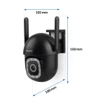 Zewnętrzna kamera WiFi obrotowa IP obrotowa 5MP Berdsen BD-943