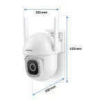 Zewnętrzna kamera WiFi obrotowa IP obrotowa 5MP Berdsen BD-943